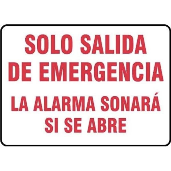 Accuform Exit Sign, Aluminum, 14 in W, 10 in H SHMEXT921VA - main